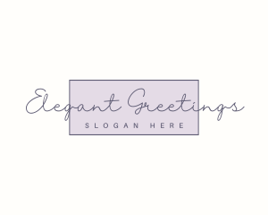 Elegant Feminine Cursive  logo design