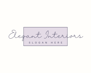 Elegant Feminine Cursive  logo design