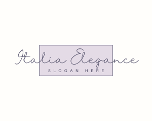 Elegant Feminine Cursive  logo design