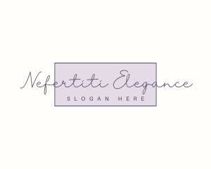 Elegant Feminine Cursive  logo design