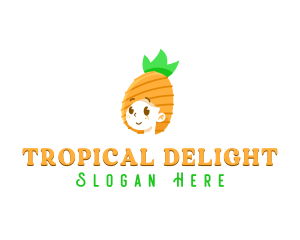 Pineapple - Pineapple Woman Food logo design