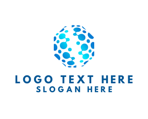 Gradient - Hexagon Digital Network logo design