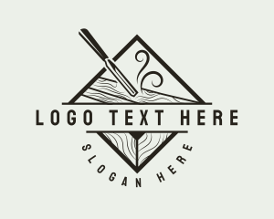 Wood Carving Chisel Logo