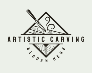 Carving - Wood Carving Chisel logo design