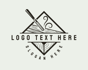 Joinery - Wood Carving Chisel logo design