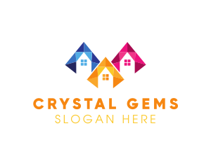 Crystal House Real Estate logo design