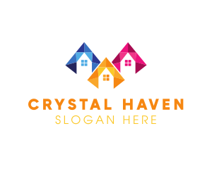 Crystal House Real Estate logo design