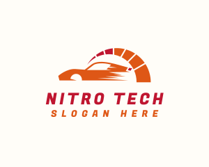 Nitro - Sports Car Racing Meter logo design