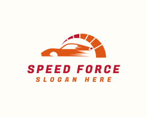 Sports Car Racing Meter logo design