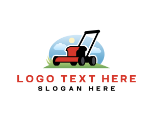 Sky - Lawn Mower Yard Grass logo design