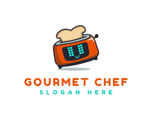Chef - Cute Robot Chef logo design