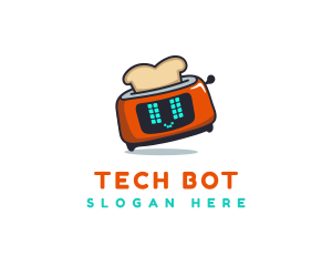 Android - Cute Robot Chef logo design