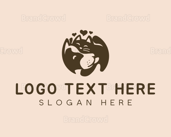 Dog Cat Lover Logo