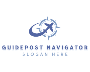 Navigator - Plane Navigation Compass logo design