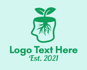 Green - Natural Human Mind Therapy logo design