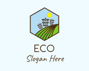 Plant - Hexagonal Leaf Farm logo design