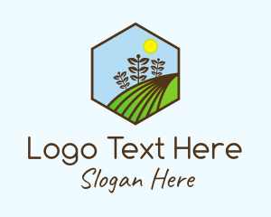 Ranch - Hexagonal Leaf Farm logo design