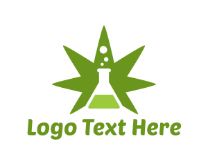 Weed - Cannabis Laboratory Research logo design