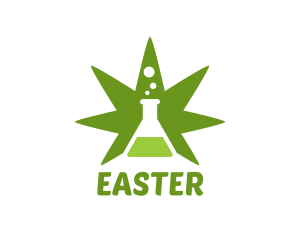Hemp Oil - Cannabis Laboratory Research logo design