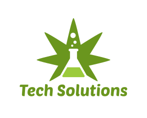Hemp - Cannabis Laboratory Research logo design