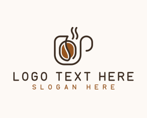 Cappuccino - Coffee Bean Drink logo design