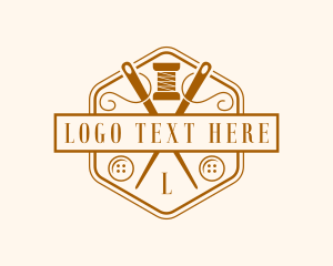 Tailor - Seamstress Alteration Tailor logo design