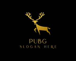 Gold Deer Antler Logo