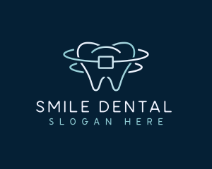 Orthodontist Dental Tooth logo design