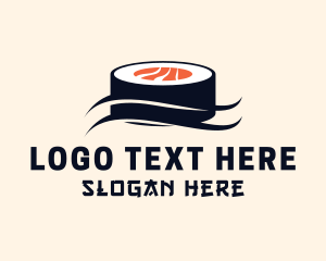 Food Stall - Asian Sushi Wave logo design