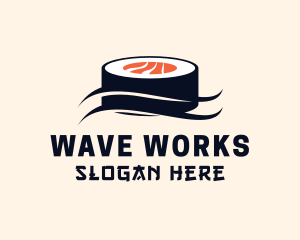 Asian Sushi Wave logo design