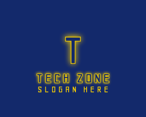 Electronics - Neon Glow Cyber Electronics logo design