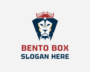 Lion Boxing Sports logo design