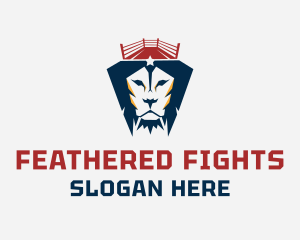 Lion Boxing Sports logo design