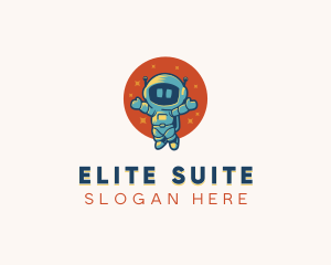 Astronaut Space Suit Costume logo design