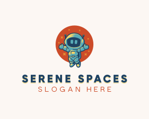 Astronaut Space Suit Costume logo design