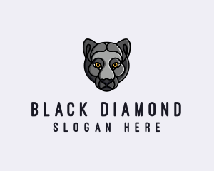 Wild Black Panther logo design