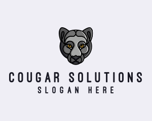 Cougar - Wild Black Panther logo design