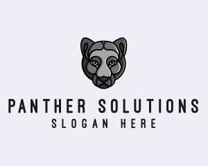 Wild Black Panther logo design