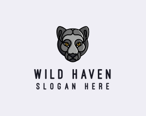 Wild Black Panther logo design