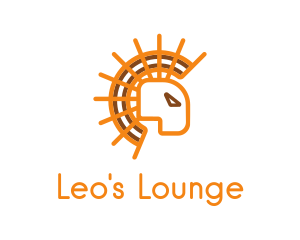 Leo - Abstract Sun Lion logo design