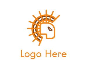 Sunshine - Abstract Sun Lion logo design