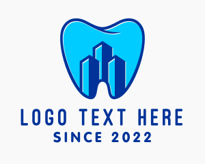 Building - Dental Tooth Clinic Building logo design