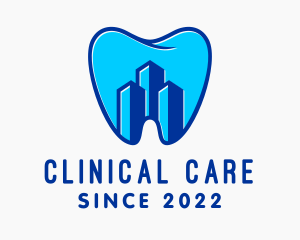 Dental Tooth Clinic Building logo design