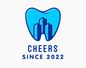 Orthodontist - Dental Tooth Clinic Building logo design