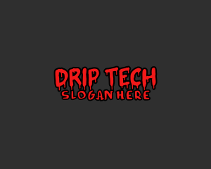 Liquid Paint Drip logo design