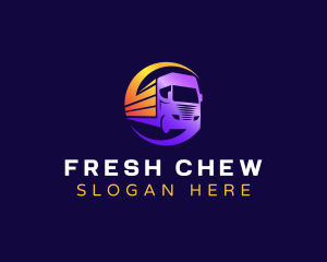 Freight Truck Courier Logo
