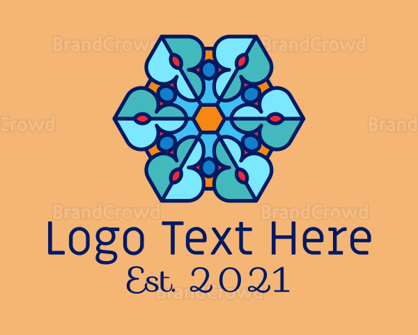 Flower Centerpiece Pattern Logo