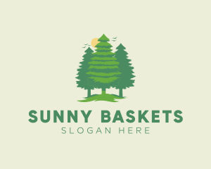 Picnic - Tall Forest Tree logo design