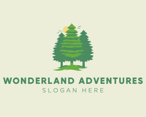 Tall Forest Tree logo design