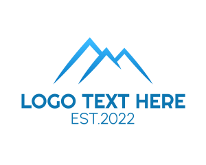 Hiking - Blue Mountain Summit logo design